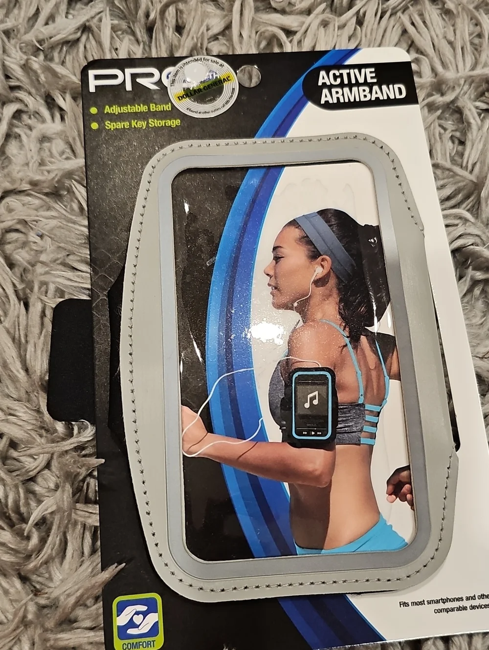 Active Armband - Gray Adjustable Sports Phone Holder